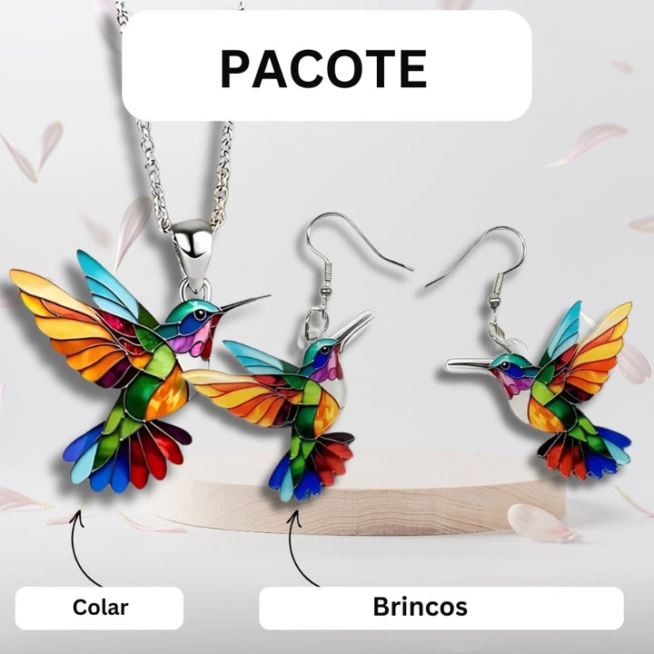 Samantha - Colar Elegante Com Colibri