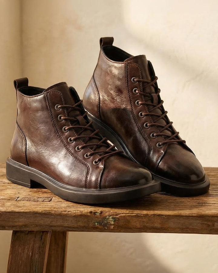 Kervens - Botas De Couro Com Atacadores