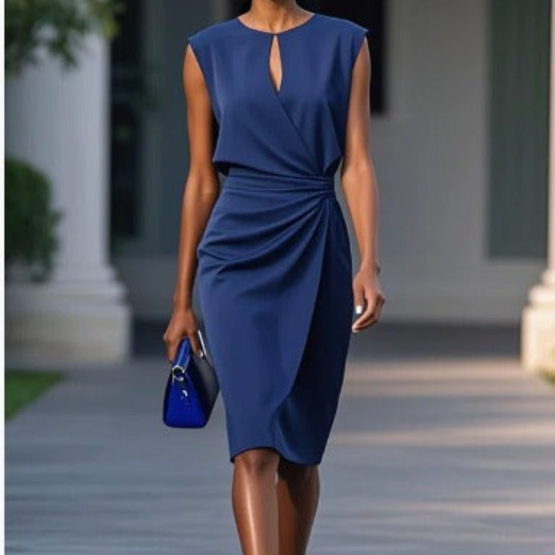 Chantalle - Vestido Midi Casual Sem Mangas