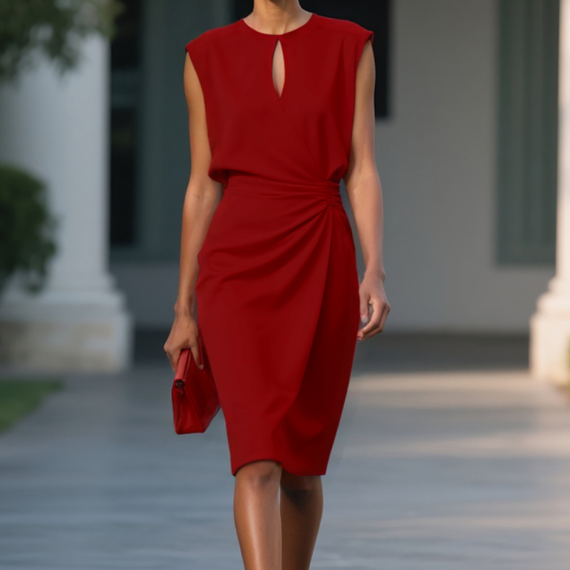 Chantalle - Vestido Midi Casual Sem Mangas