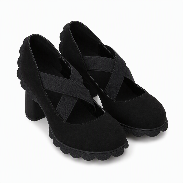 Magela - Sapatos Estilo Mary Jane Com Tiras Cruzadas