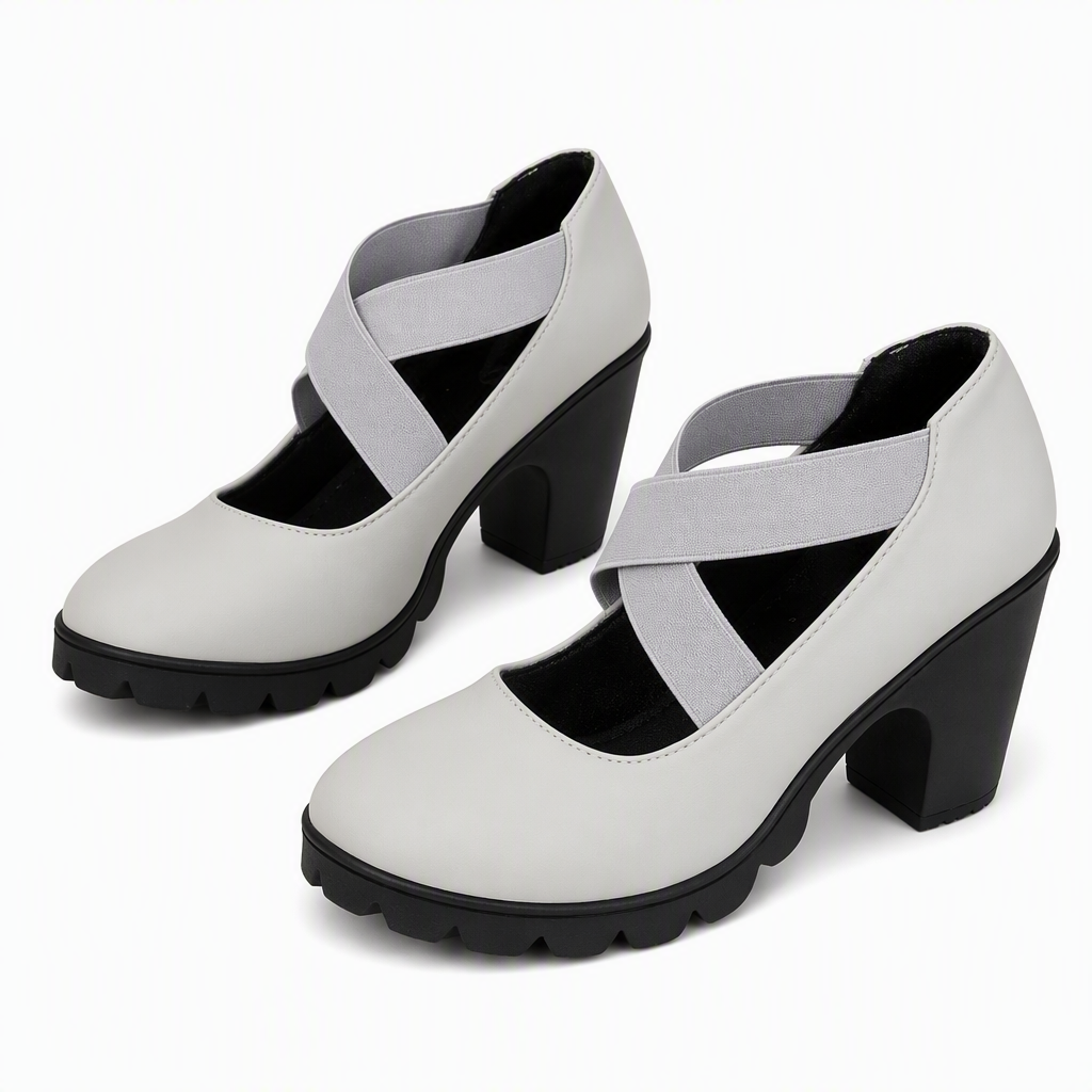 Magela - Sapatos Estilo Mary Jane Com Tiras Cruzadas