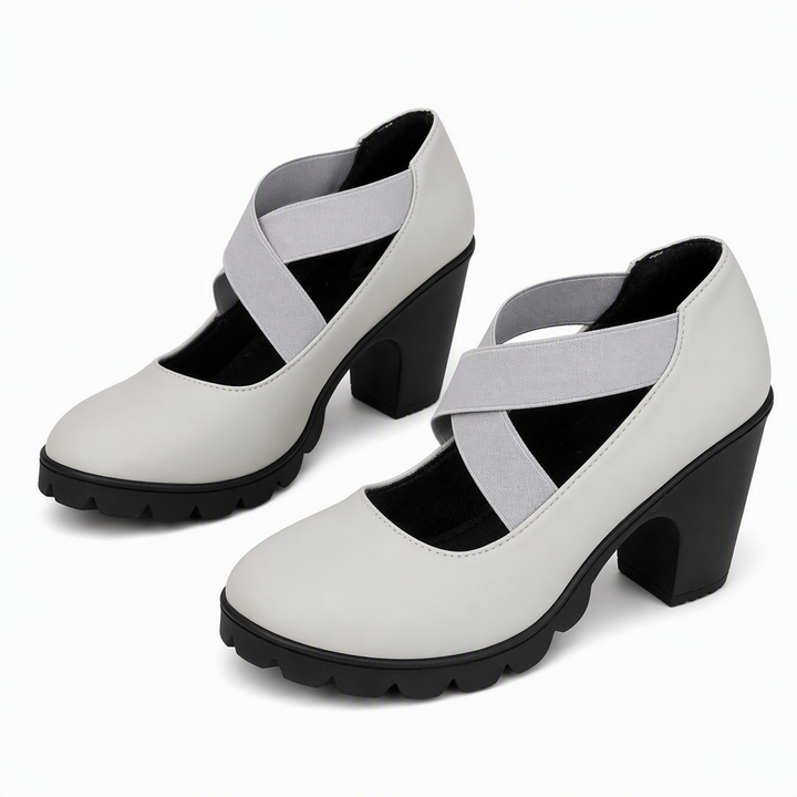 Magela - Sapatos Estilo Mary Jane Com Tiras Cruzadas