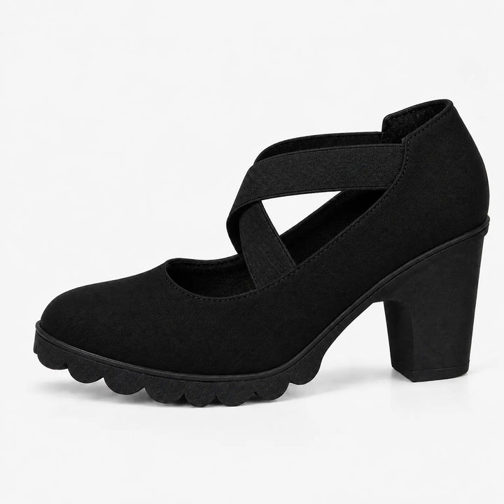 Magela - Sapatos Estilo Mary Jane Com Tiras Cruzadas