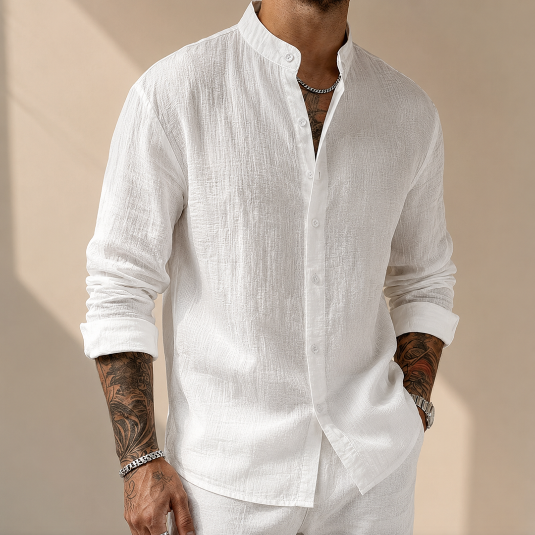 Sakkat - Camisa Elegante De Manga Comprida