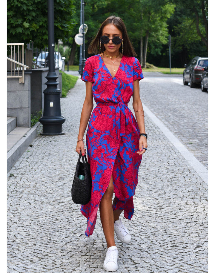 Theresita - Vestido Elegante Com Corte Envolvente