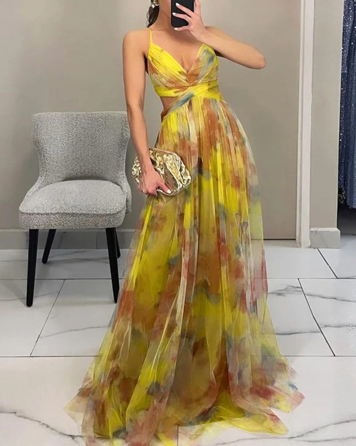 Tunika - Vestido Longo Com Estampado Floral