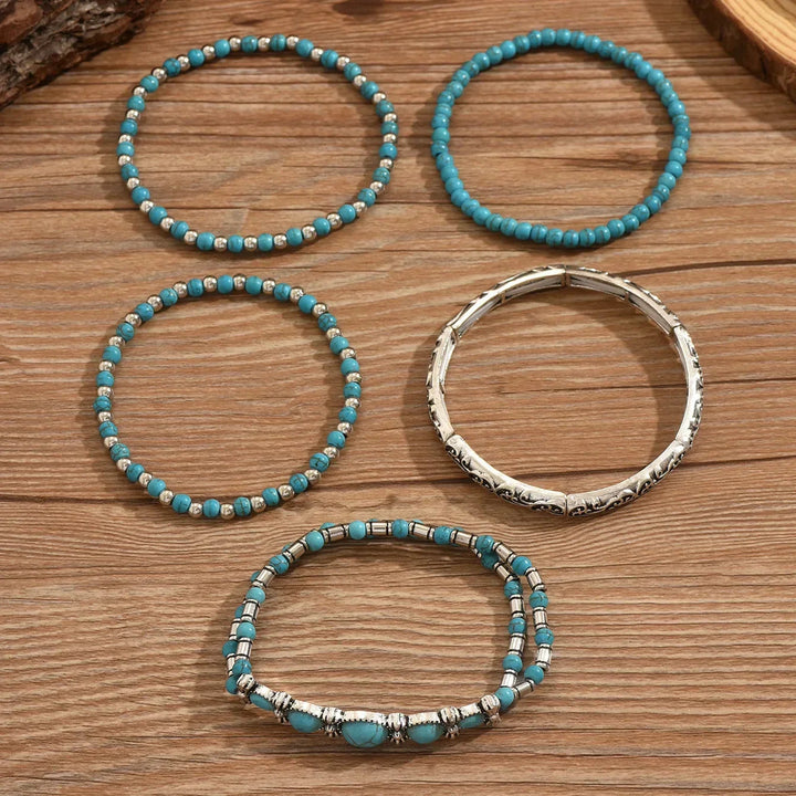 Nilay - Pulseiras Turquesa Em Estilo Boho