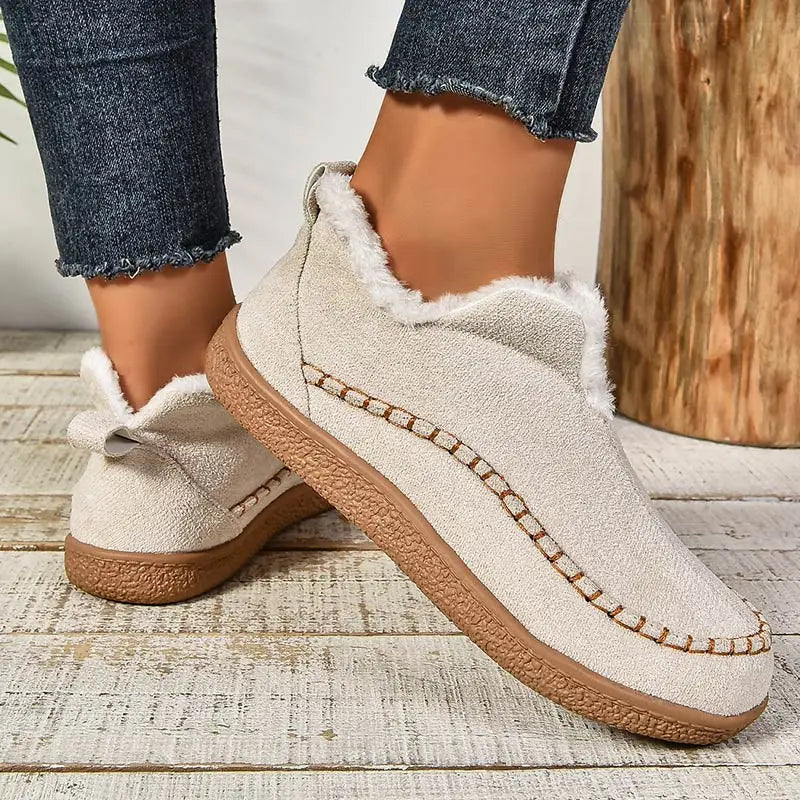 Enora - Botas De Cano Curto Com Forro De Velo