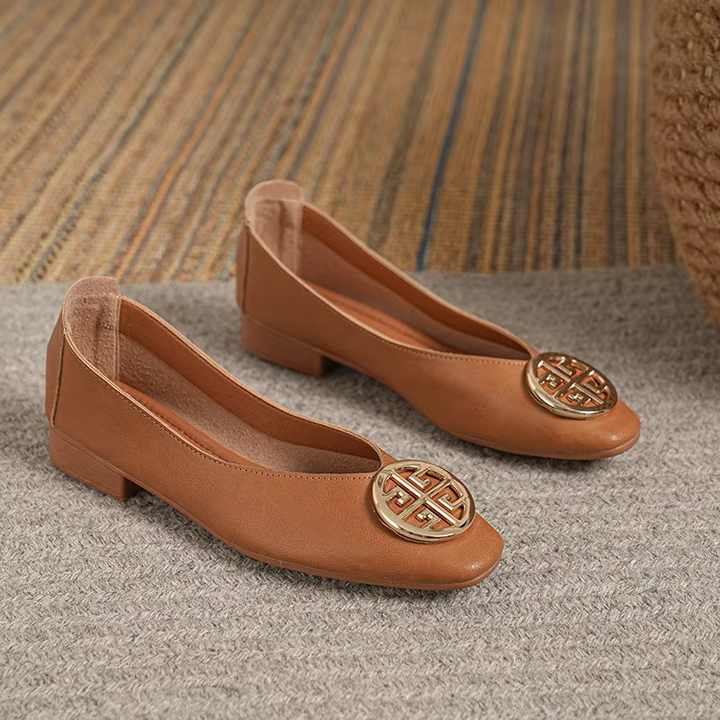 Breana - Sapatos Rasos De Couro