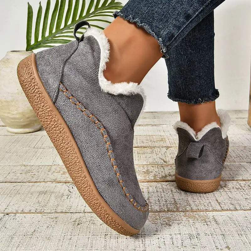 Enora - Botas De Cano Curto Com Forro De Velo