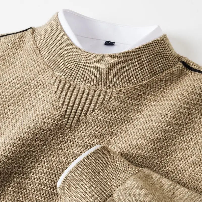 Jaison - Camisola Com Malha Texturada e Gola Redonda