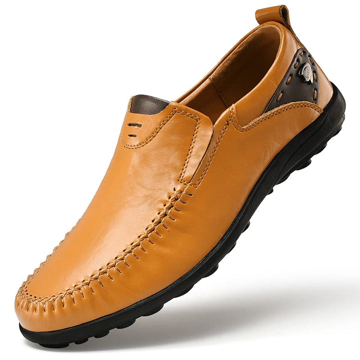 Shalav - Sapatos Casuais de Couro sem Atacadores