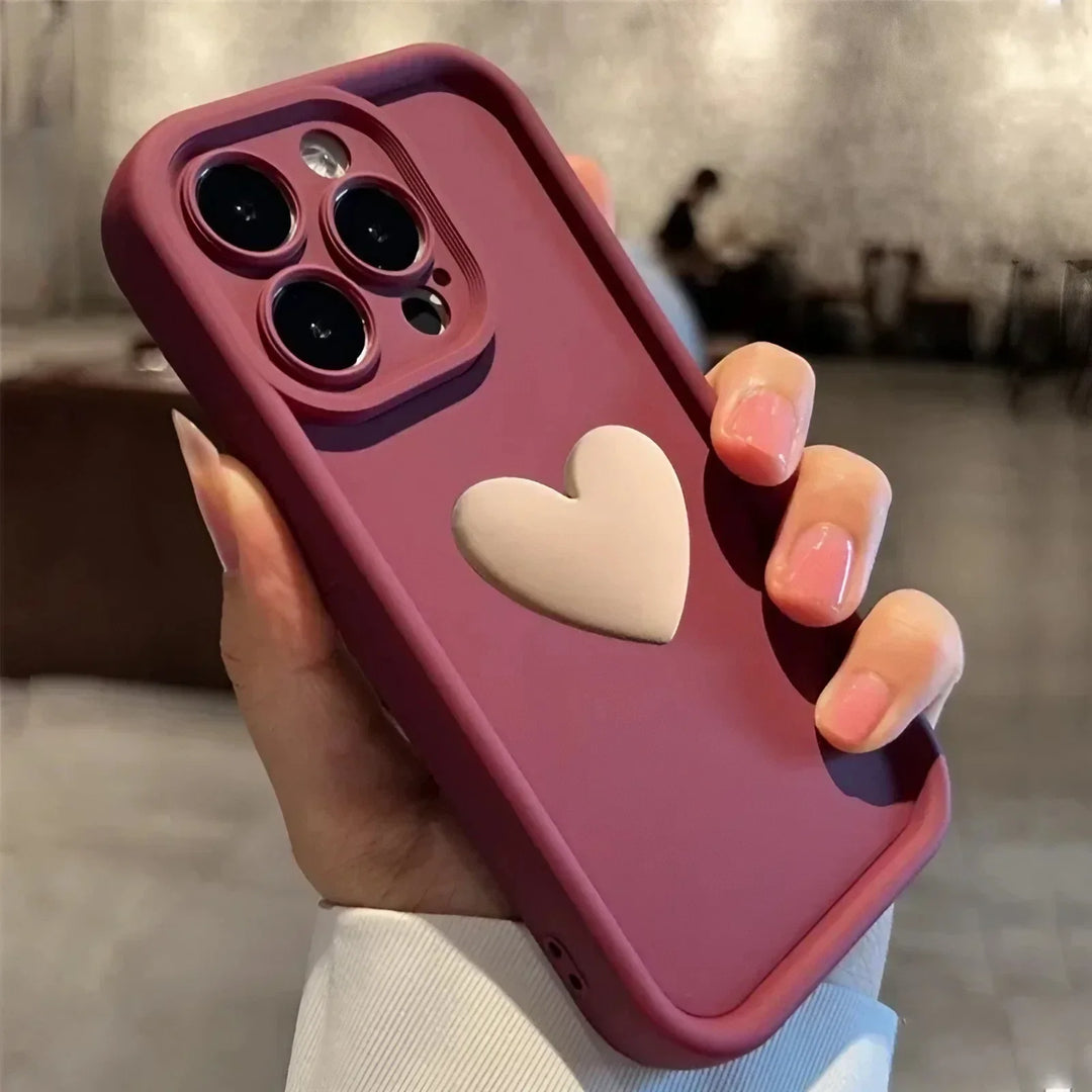 Heartora - Capa para iPhone Pega em Forma de Coração História de Amor