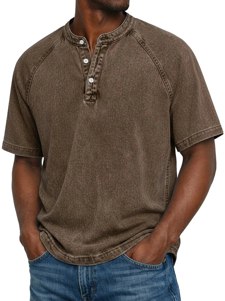 Esarot - Camisa Vintage Com Botões