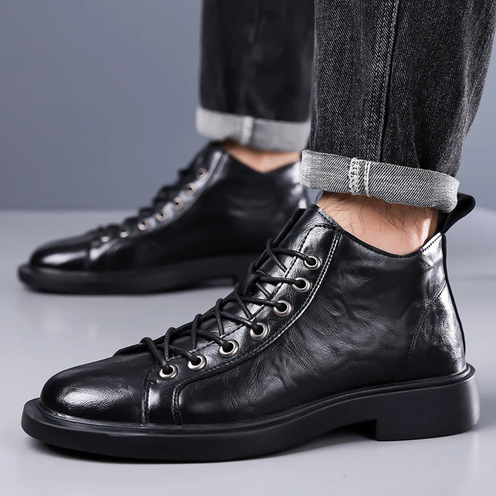 Ailton - Botas De Couro Com Atacadores