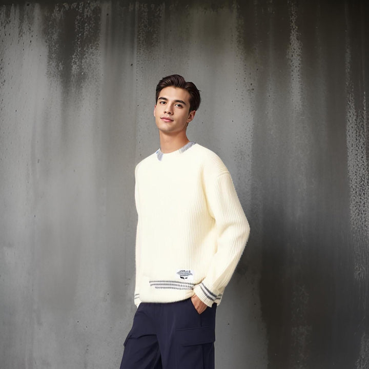 Brent - Camisola De Malha Com Gola Redonda