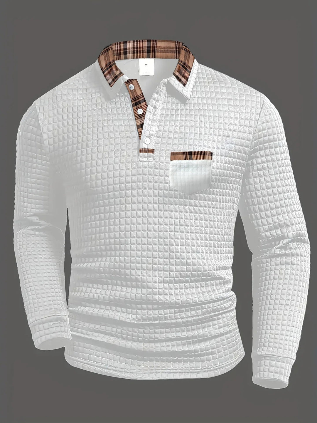 Jerard - Camisa Polo De Manga Comprida Xadrez