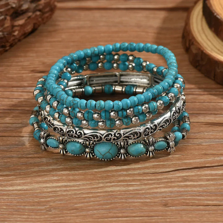 Nilay - Pulseiras Turquesa Em Estilo Boho