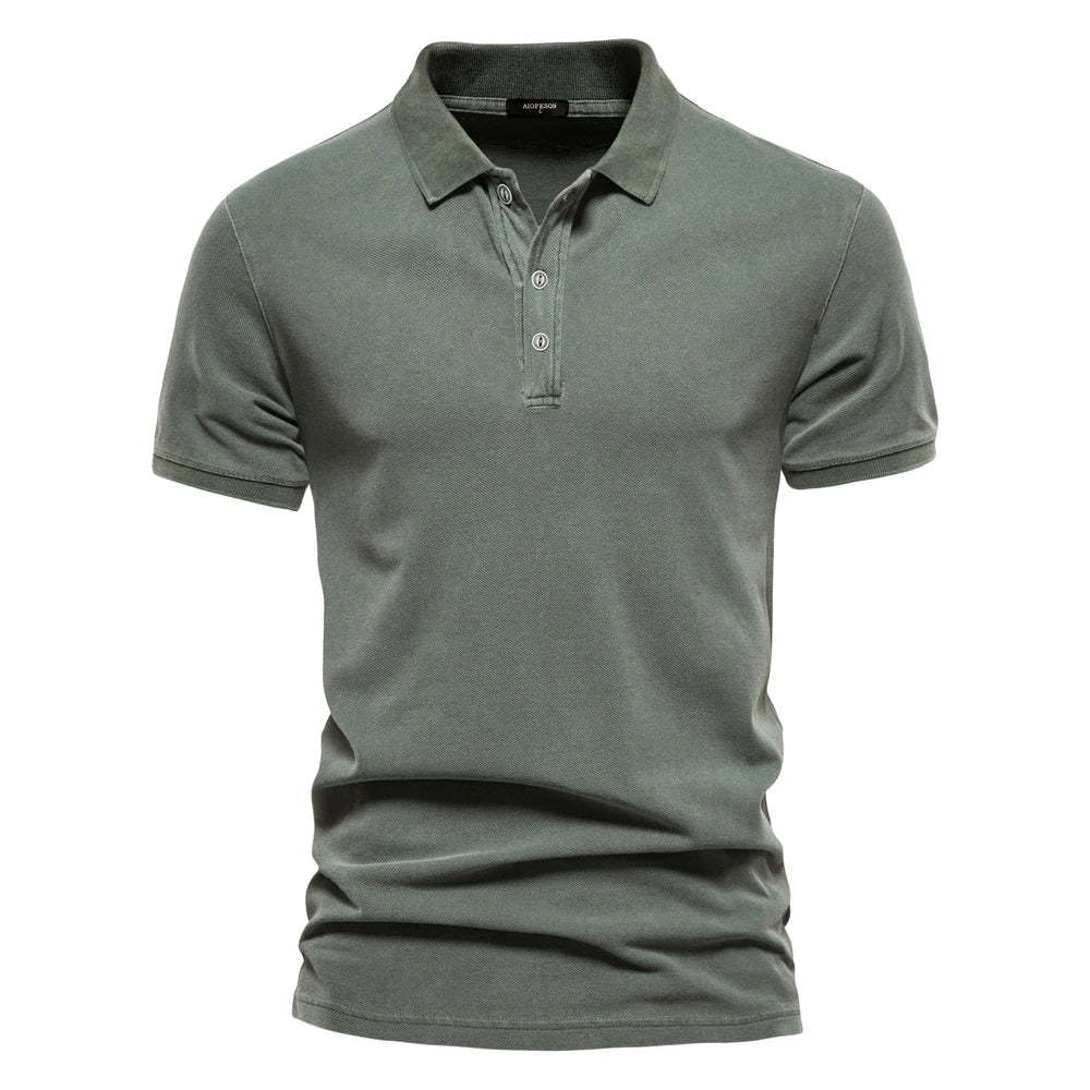 Jethro - Camisa polo casual de Manga Curta