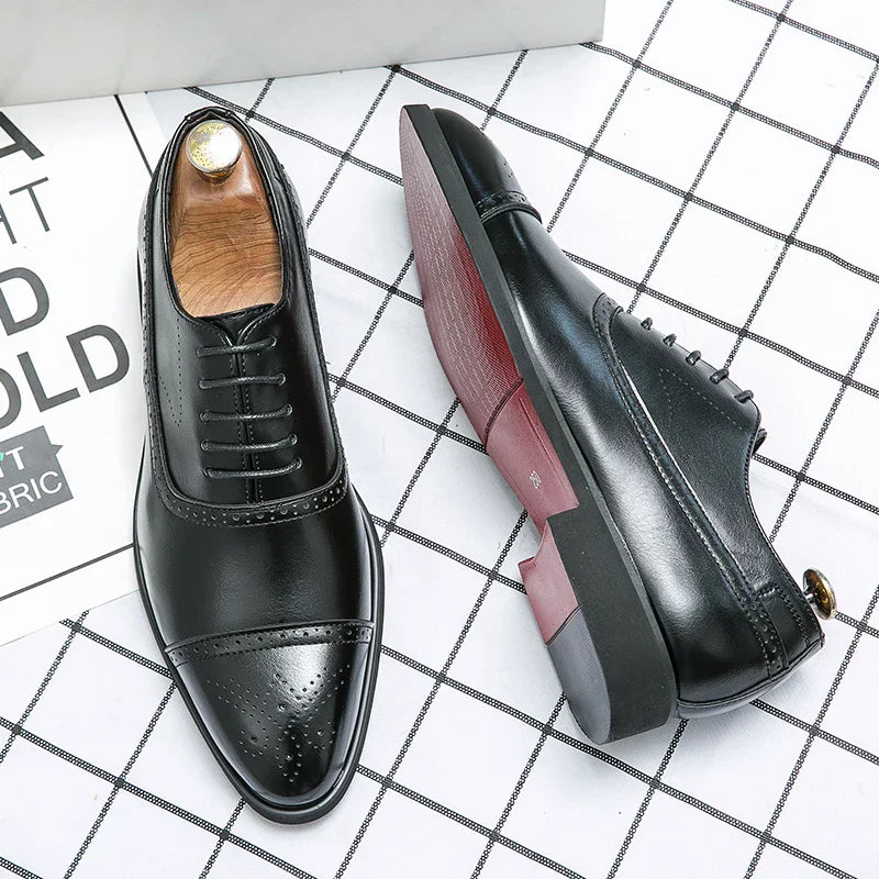Zydan - Sapatos Casuais de Couro com Atacadores