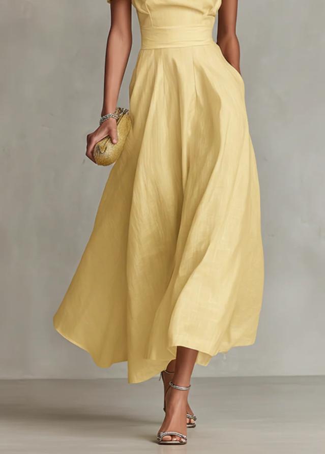 Nermin - Vestido Maxi Com Ombros À Vista