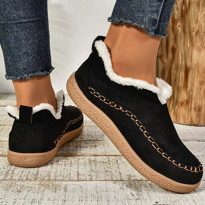 Enora - Botas De Cano Curto Com Forro De Velo