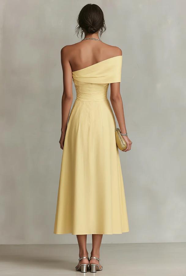 Nermin - Vestido Maxi Com Ombros À Vista