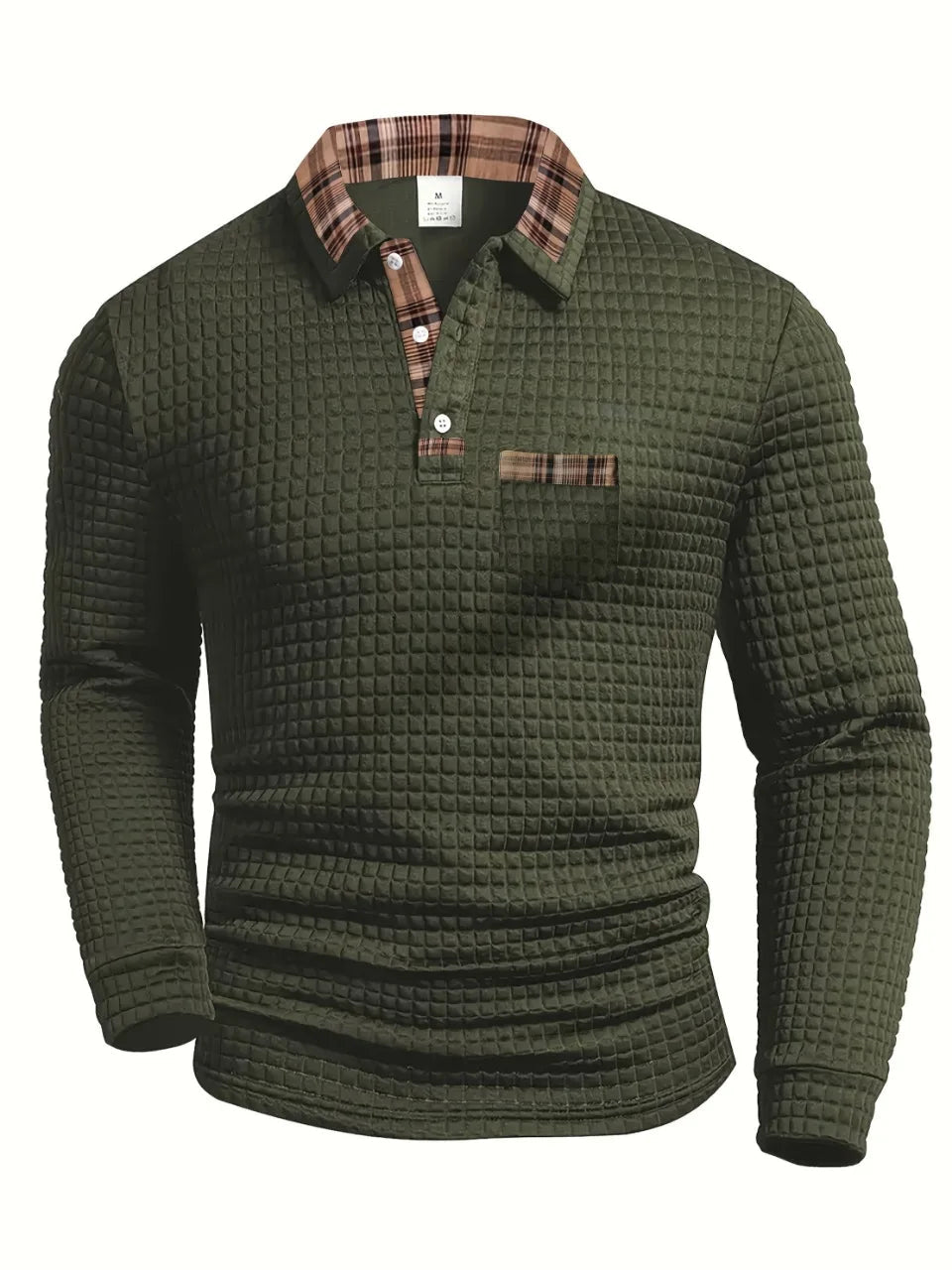 Jerard - Camisa Polo De Manga Comprida Xadrez