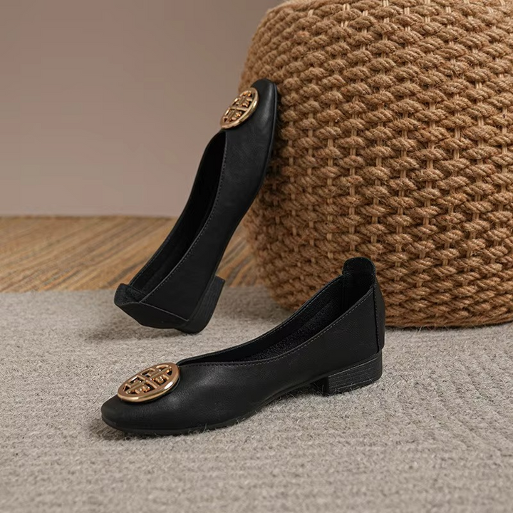 Breana - Sapatos Rasos De Couro