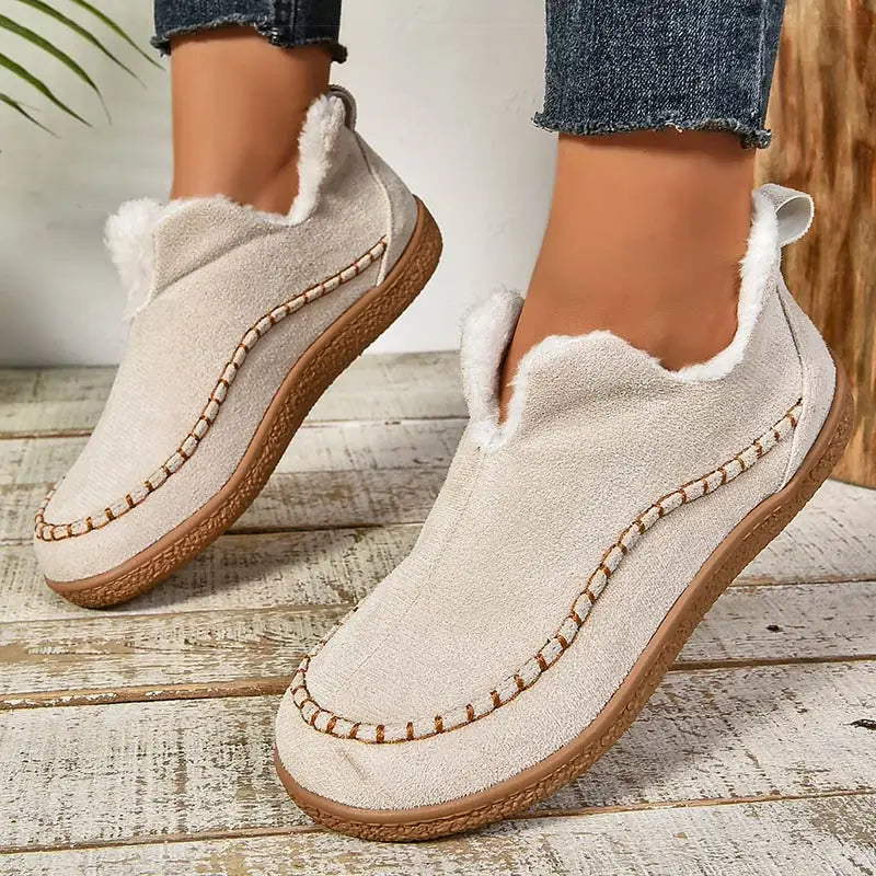 Enora - Botas De Cano Curto Com Forro De Velo