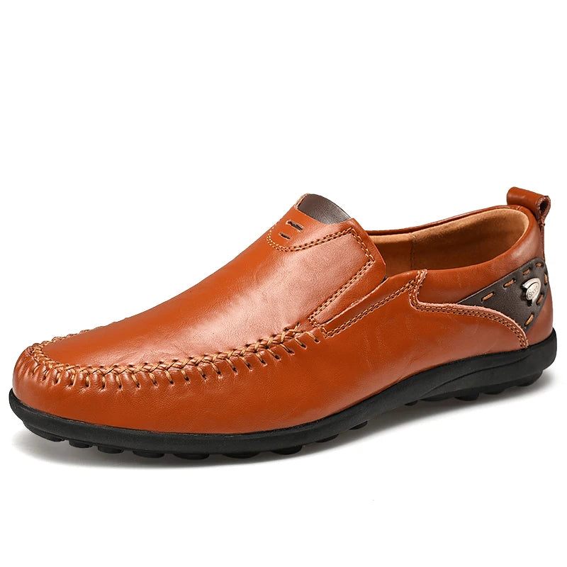 Shalav - Sapatos Casuais de Couro sem Atacadores