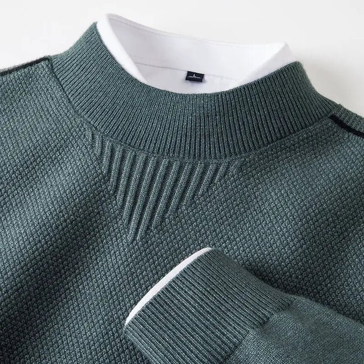 Jaison - Camisola Com Malha Texturada e Gola Redonda