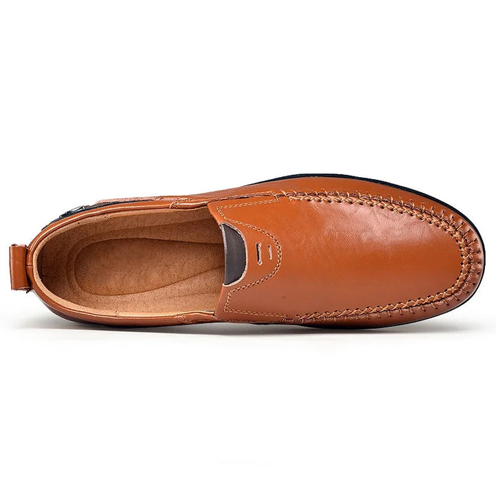 Shalav - Sapatos Casuais de Couro sem Atacadores