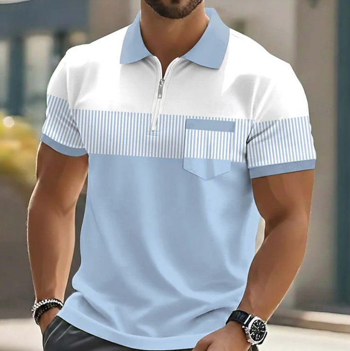 Brett - Camisa Polo Elegante Com Fecho