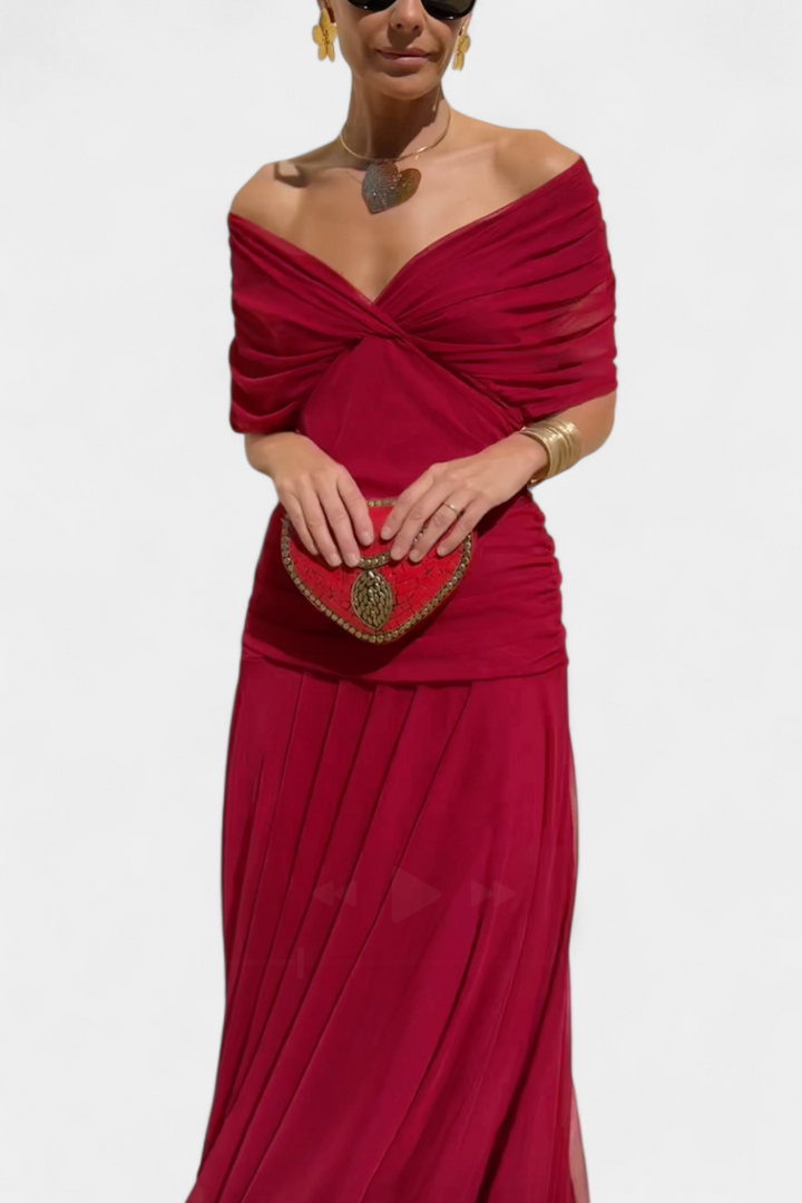 Lordanka - Vestido Comprido Com Decote Em V e Padrão Floral