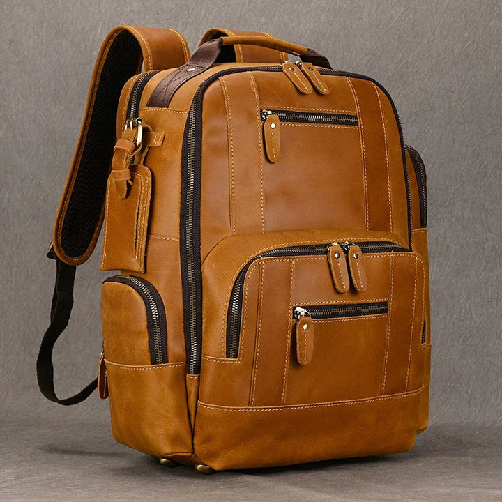 SummitCarry - Mochila De Viagem Em Couro Vintage