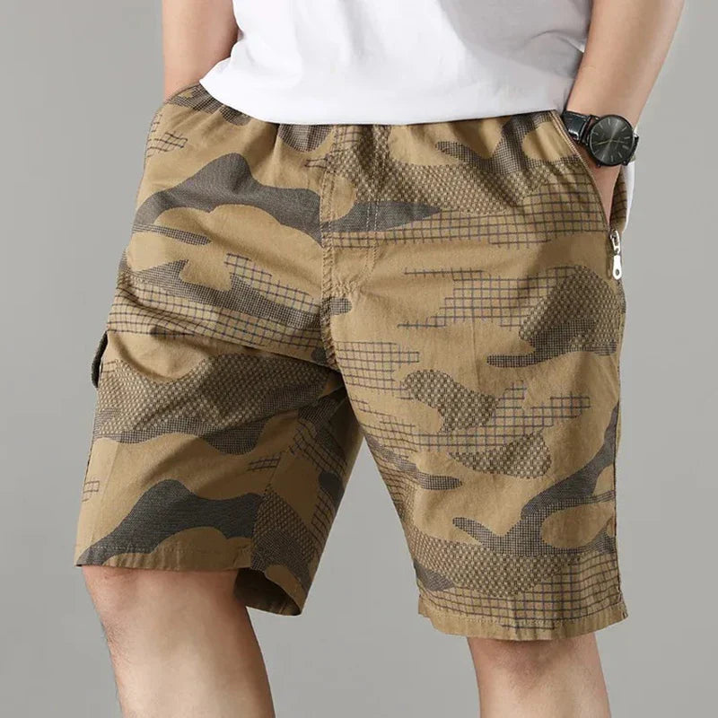 Jireh - Calções De Verão Com Padrão De Camuflagem