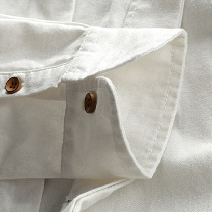 Hrvoje - Camisa Elegante Com Gola Mandarim