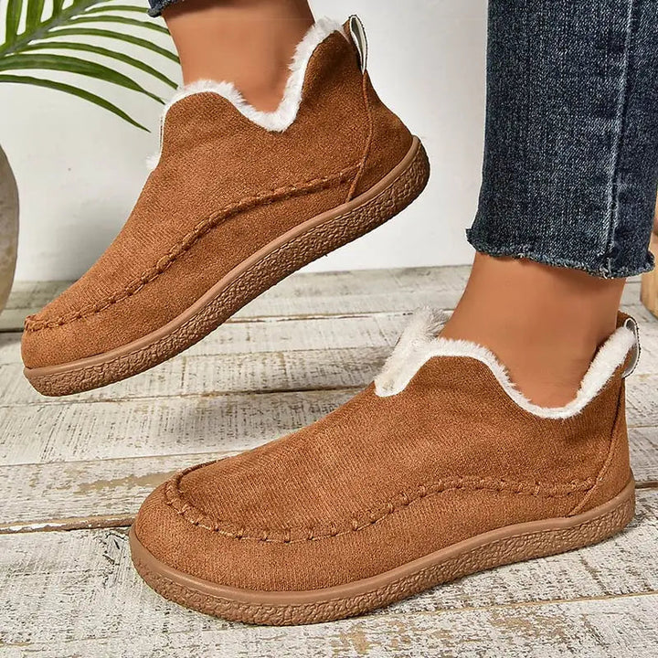 Enora - Botas De Cano Curto Com Forro De Velo
