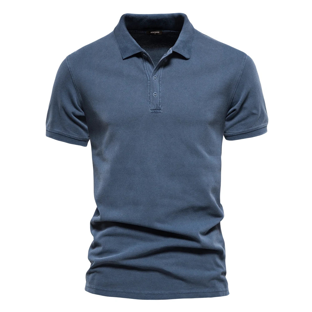 Jethro - Camisa polo casual de Manga Curta