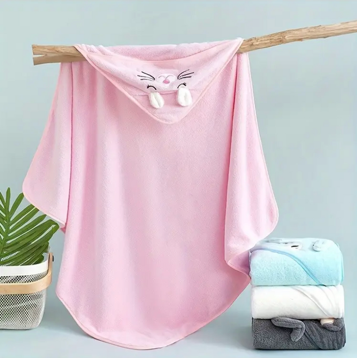 TinyTowel - Toalha De Banho Macia e Absorvente Para Bebés
