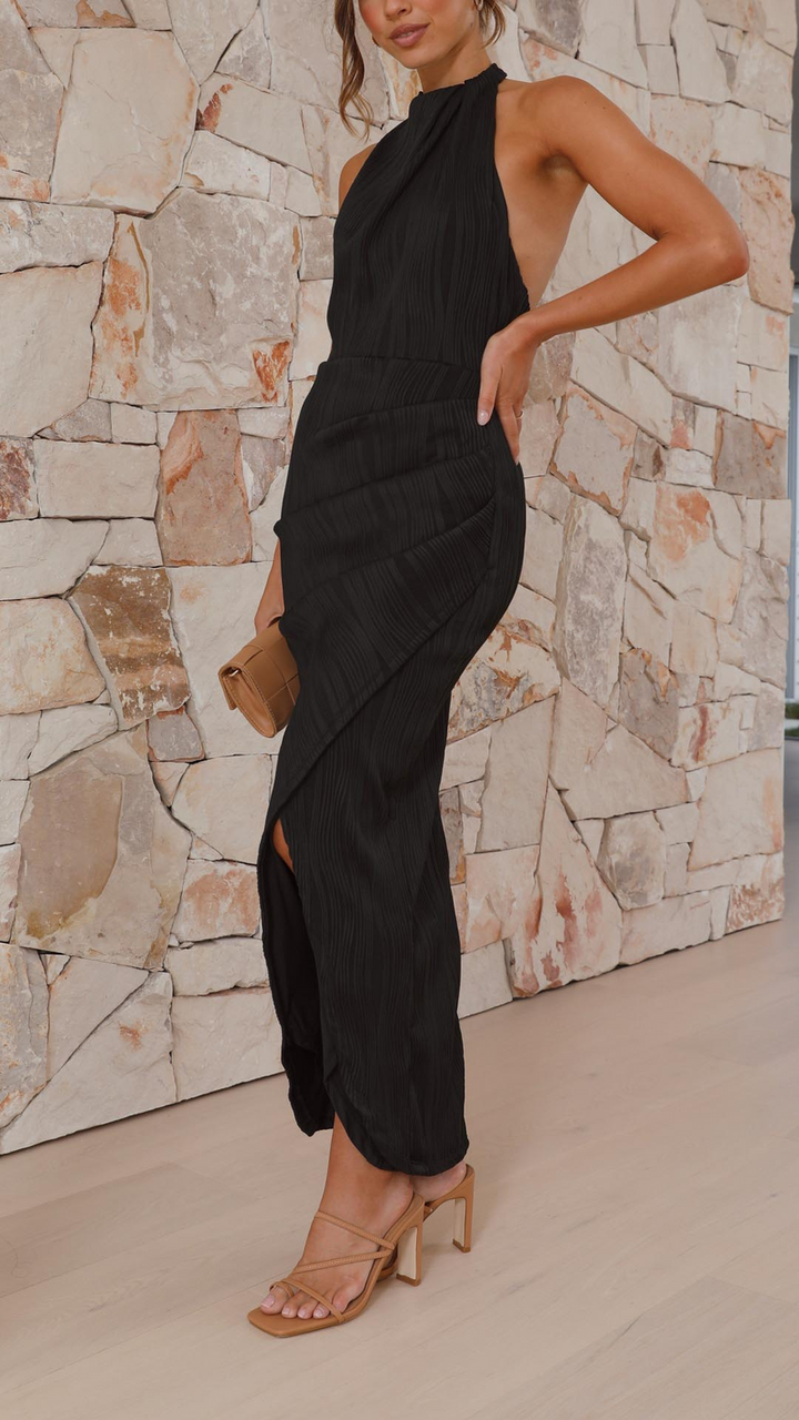 Elmera - Vestido Elegante Sem Costas