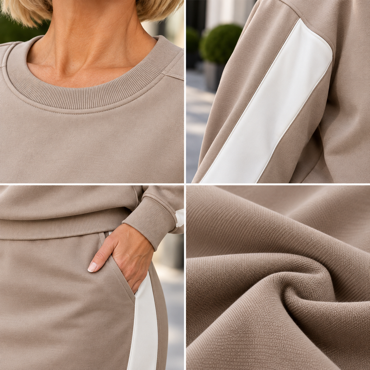 Elizie - Conjunto Elegante De Duas Peças