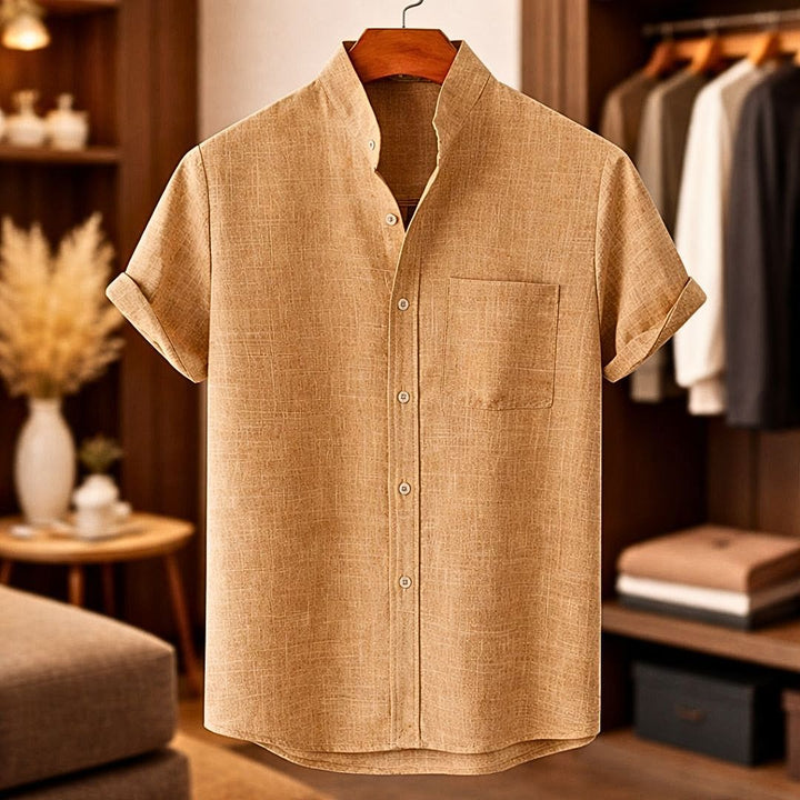 Sinzer - Camisa De Linho De Manga Curta