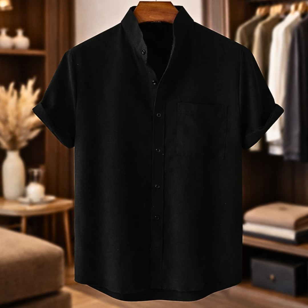 Sinzer - Camisa De Linho De Manga Curta