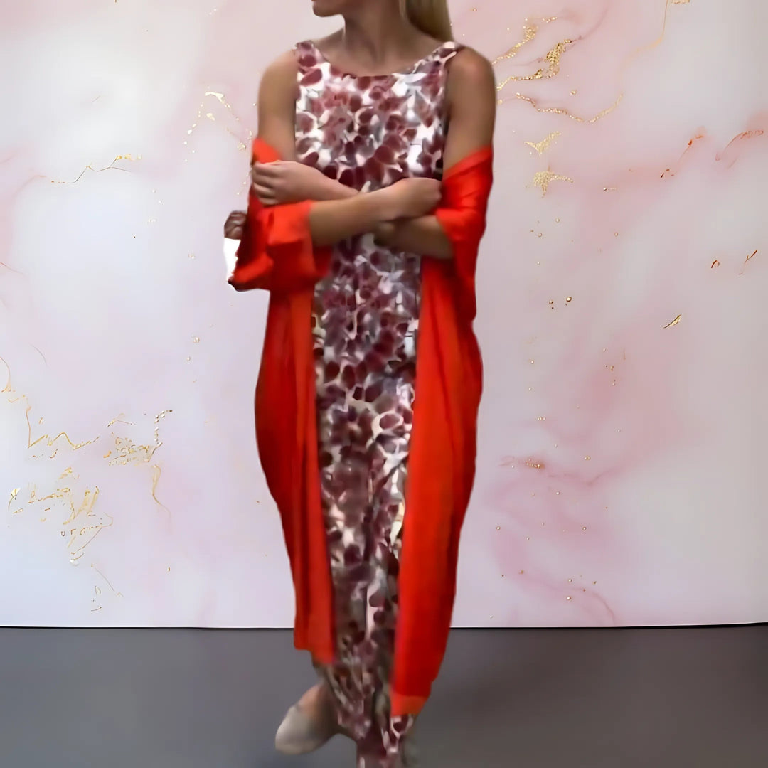 Shelly - Vestido Elegante com Casaco de Malha