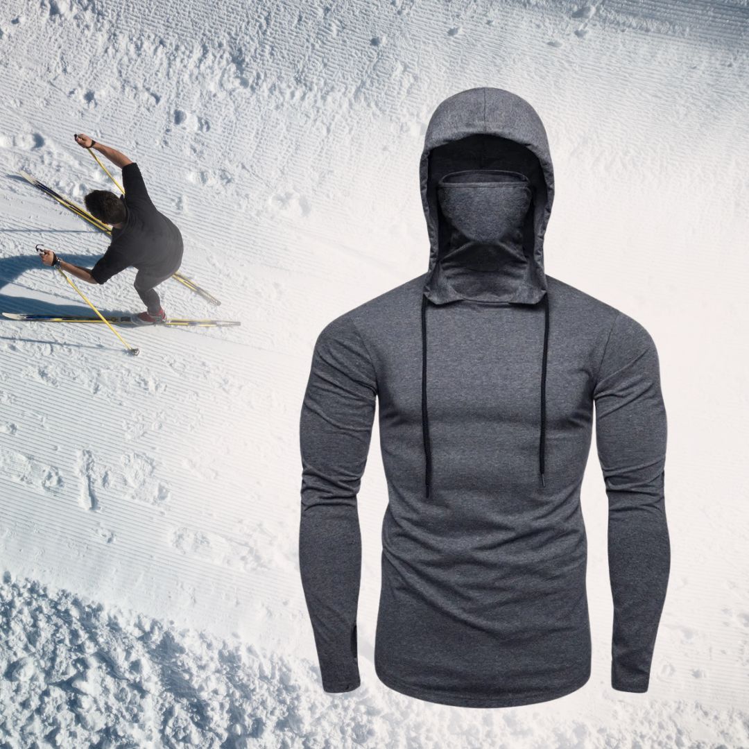 Marston - Camisola Com Capuz Estilo Ninja E Máscara Facial