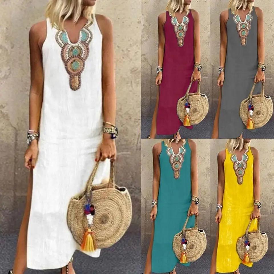 Sujin - Vestido Comprido De Linho
