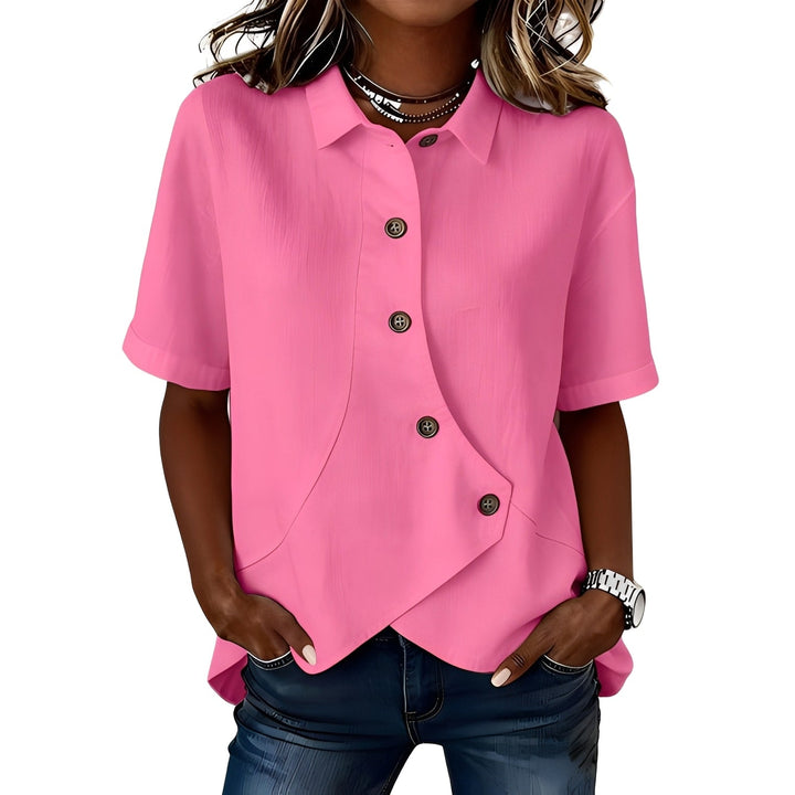 Thabata - Blusa Elegante De Manga Curta